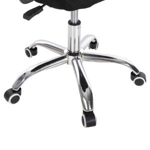 Office chair Trail2, black mesh, chrome metal legs 62x59x120cm Hm1193