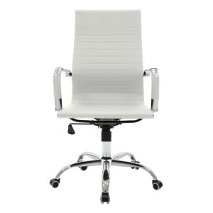 Office chair Valter white eco-leather 55.5x58x108cm