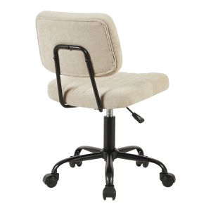 Office chair Warra fabric in beige shade 50x52x76-86cm