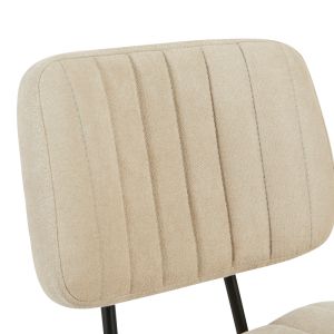 Office chair Warra fabric in beige shade 50x52x76-86cm