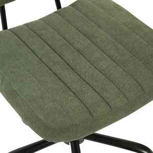 Office chair Warra fabric in olive green shade 50x52x76-86cm