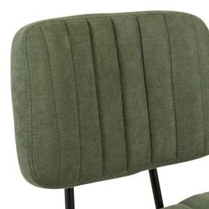 Office chair Warra fabric in olive green shade 50x52x76-86cm