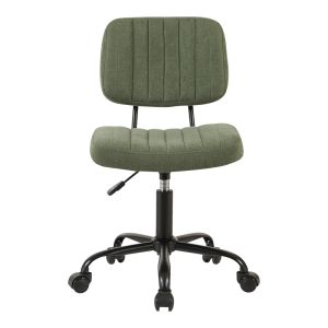 Office chair Warra fabric in olive green shade 50x52x76-86cm