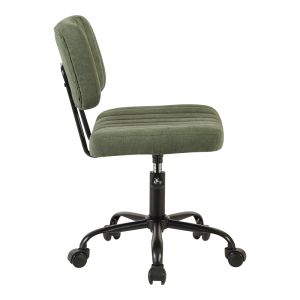 Office chair Warra fabric in olive green shade 50x52x76-86cm