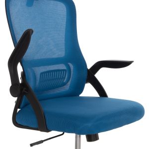 Office chair Blazer Hm1205.03 blue mesh fabric - black armrests 60x58x110-130cm.