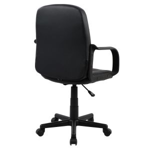 Office chair eco leather Hm1005 with armrests black