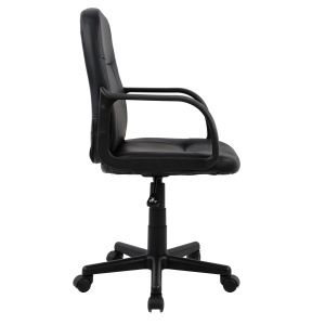 Office chair eco leather Hm1005 with armrests black