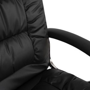 Office chair eco leather Hm1112 with chrome base 63x67x113cm