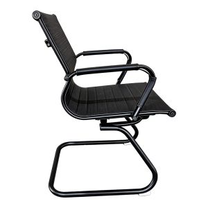 OFFICE CHAIR FOR GUESTS VALTER, BLACK, PU, 55.5X48X88 CM