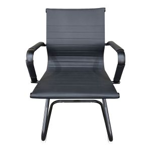 OFFICE CHAIR FOR GUESTS VALTER, BLACK, PU, 55.5X48X88 CM