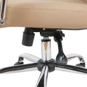 Office chair for manager Morales Pu Cappuccino 60x70x118-124cm