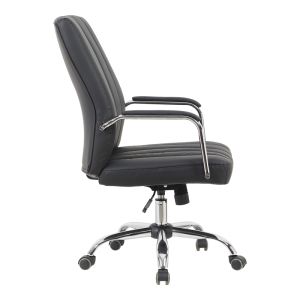 Mido Pu black executive office chair, 58x71x100-106 cm