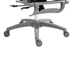 Office manager chair Zenyk mesh in black and white color 63x70x126cm