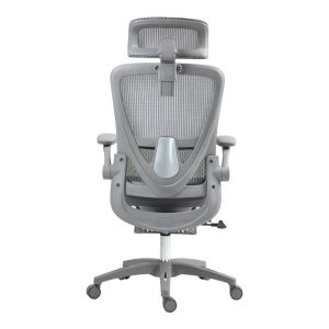 Office manager chair Zenyk mesh in black and white color 63x70x126cm