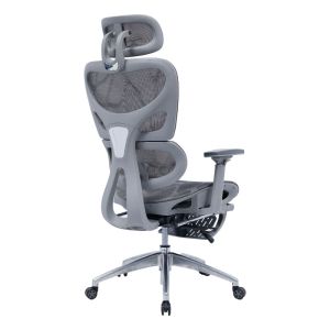 Thelonius Mesh Armrest Office Chair in Light Gray