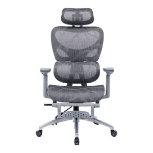 Thelonius Mesh Armrest Office Chair in Light Gray
