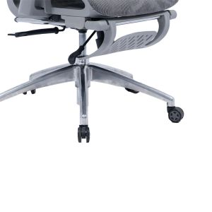 Thelonius Mesh Armrest Office Chair in Light Gray