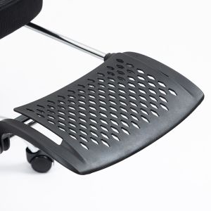 Office chair with footrest Titan Premium Quality textile-mesh black
