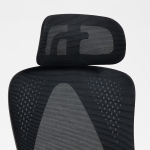 Office chair with footrest Titan Premium Quality textile-mesh black
