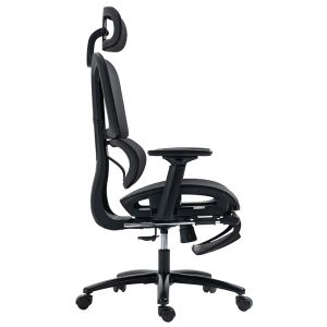 Office chair with footrest Verdant Premium Quality mesh black