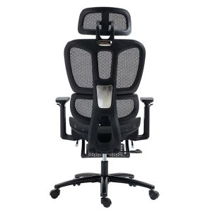 Office chair with footrest Verdant Premium Quality mesh black