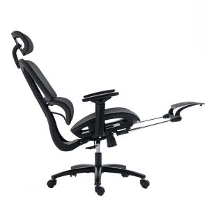 Office chair with footrest Verdant Premium Quality mesh black