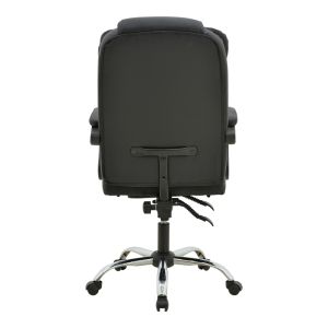 OFFICE CHAIR WITH FOOTREST AND MASSAGE MECHANISM VOLTER PU BLACK 62X70X110CM
