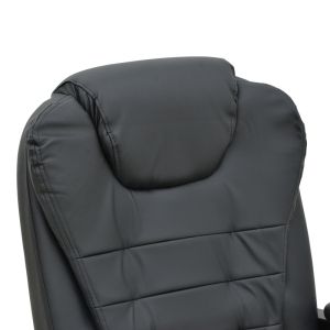 OFFICE CHAIR WITH FOOTREST AND MASSAGE MECHANISM VOLTER PU BLACK 62X70X110CM