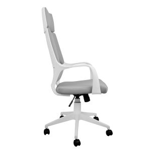Office chair gray and white frame 64x61x126cm Hm1054,21