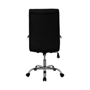 Office chair black with chrome base 55.5x65x111cm Hm1044.11