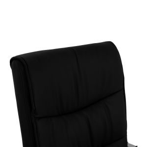 Office chair black with chrome base 55.5x65x111cm Hm1044.11