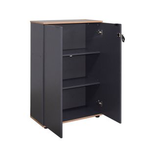 Office cabinet Taker I in anthracite color 72x34x109cm