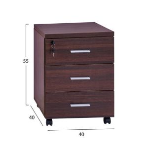 Office professional drawer in wine color 40x40x55cm Hm2048,12