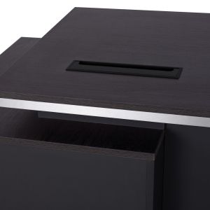 Office cabinet with right cabinet Rosewood 160x80x76cm Hm2087r