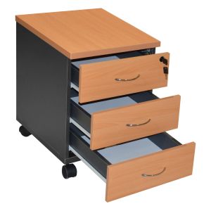 Office cabinet with drawers in oak color Hm2011,01 38x48x53cm