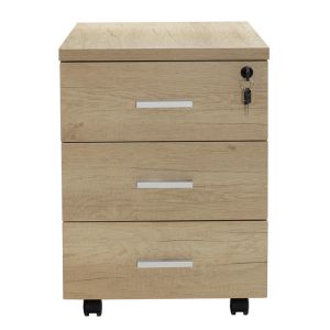Office cabinet Lotus in oak-dark gray color 40x47x55cm