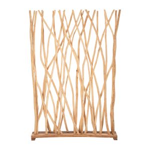 Параван Naturally -разделител за стая -от естествено тиково дърво 120x25x200 H Cm