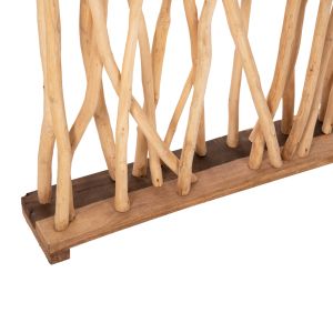 Параван Naturally -разделител за стая -от естествено тиково дърво 120x25x200 H Cm