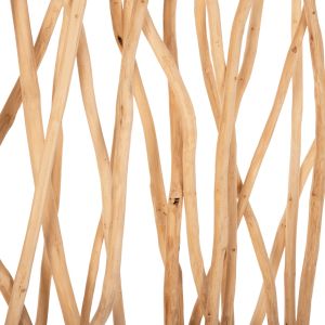 Naturally room divider - made of natural teak wood Hm9521 120χ20χ180hcm