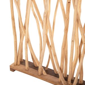 Naturally room divider - made of natural teak wood Hm9521 120χ20χ180hcm