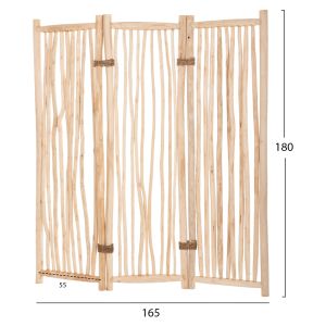 Naturally Zendor Hm4316 teak branch screen 165x180hcm