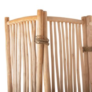 Zendor Hm4320 5-element teak wood screen 216-275x180hcm
