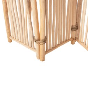 Zendor Hm4320 5-element teak wood screen 216-275x180hcm