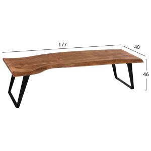 Bench Alicia-a Hm8170,11 made of solid acacia wood 177x40x46cm