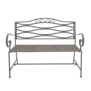 Benko metal bench in bronze color 114x45x95cm