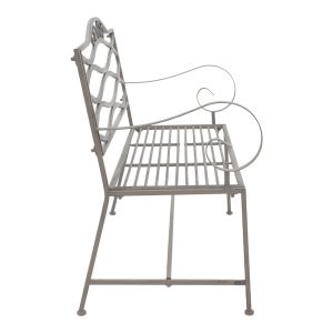 Benko metal bench in bronze color 114x45x95cm
