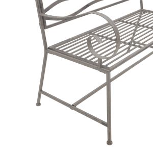 Benko metal bench in bronze color 114x45x95cm
