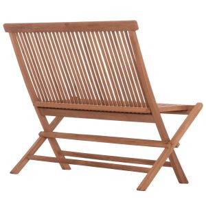 Kendall Hm18128 folding bench, made of teak wood in natural color, 100x47x89cm.