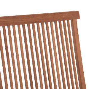 Kendall Hm18128 folding bench, made of teak wood in natural color, 100x47x89cm.