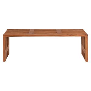 Bench Niya Hm9829 made of solid teak wood 139.5x34.5x48.5hcm